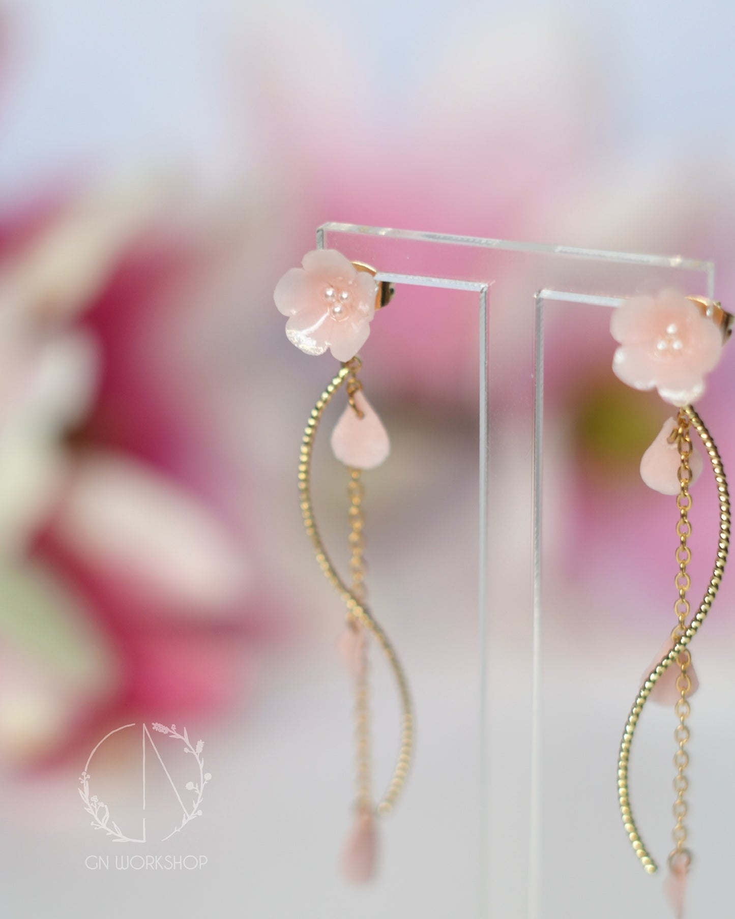 Two-Way Sakura Petals Dangles