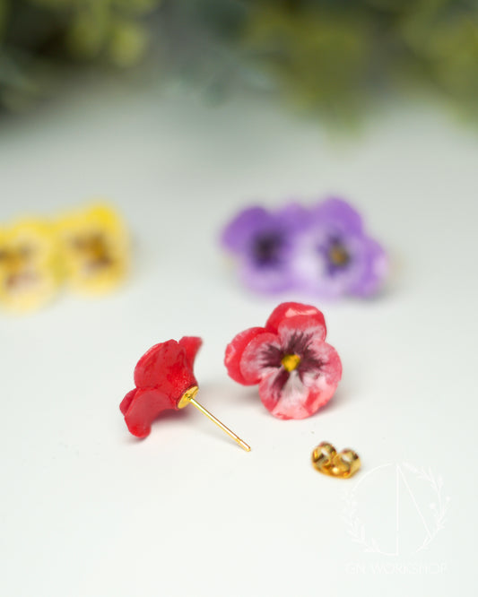 Pansy Studs