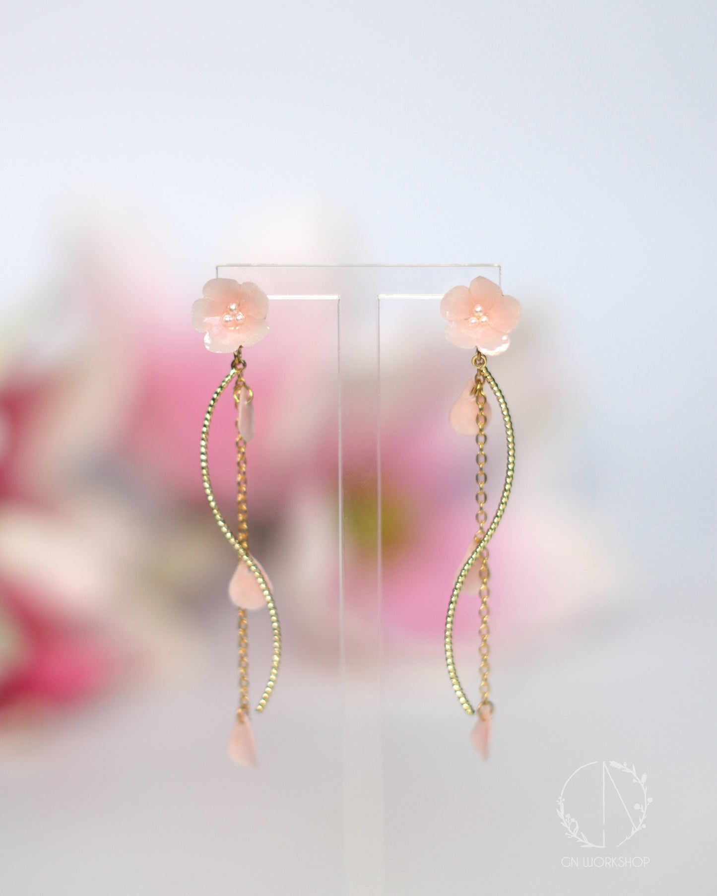 Two-Way Sakura Petals Dangles