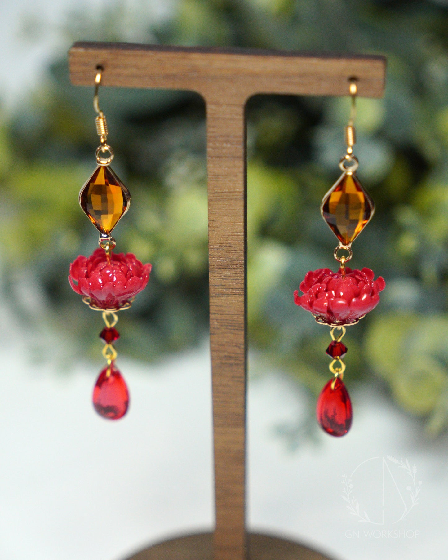 Autumn Ember Chrysanthemum Dangles - November Birth Flowers