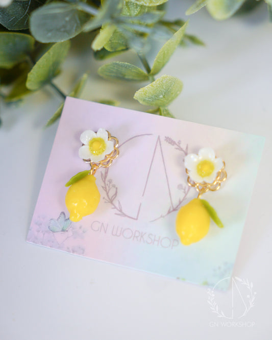 Lemon Flower Studs
