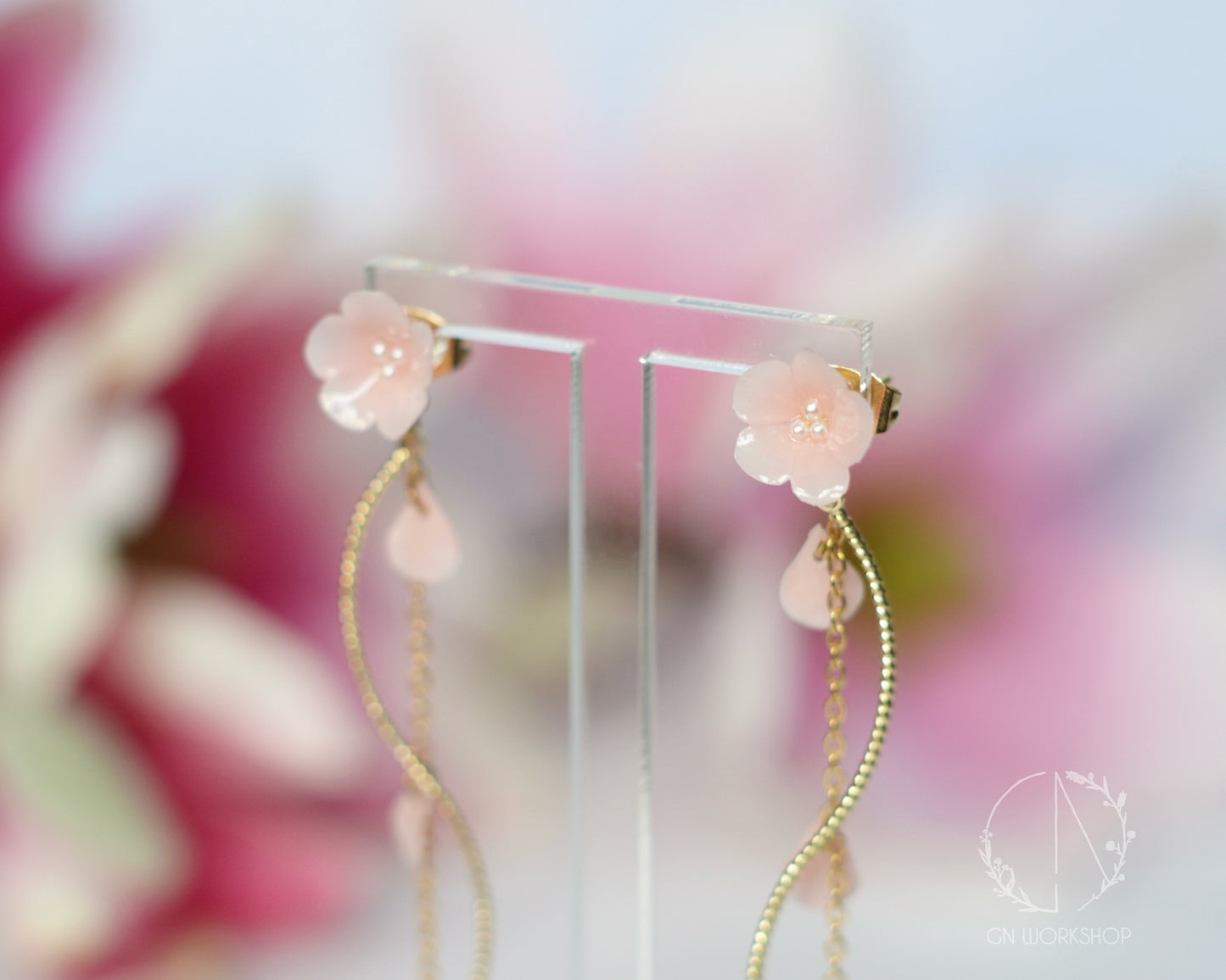 Two-Way Sakura Petals Dangles