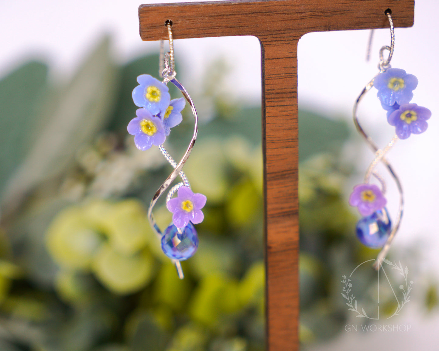 Wave of Memory - Forget-Me-Not Dangles