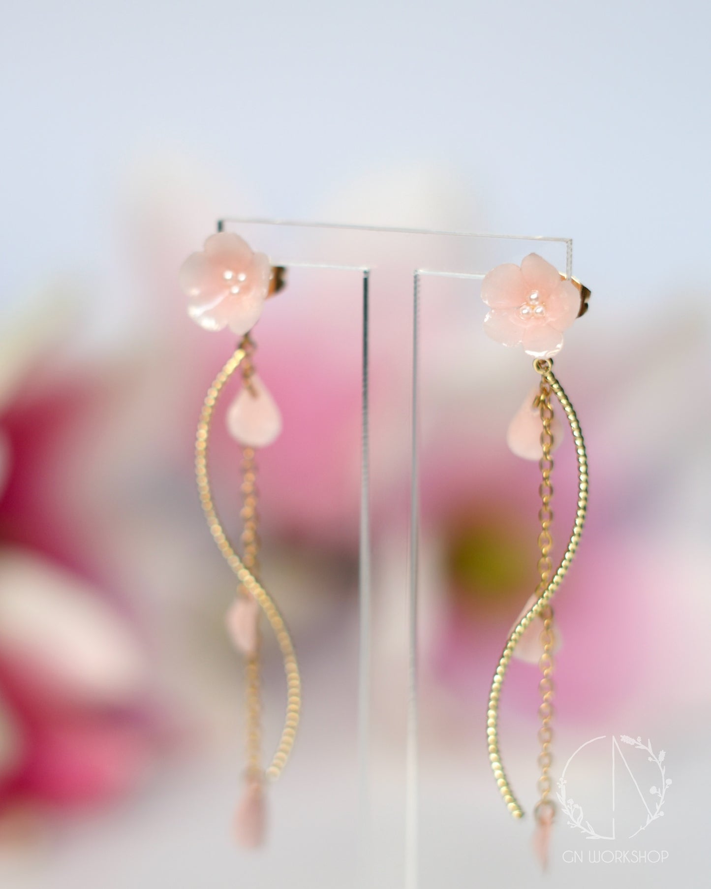 Two-Way Sakura Petals Dangles