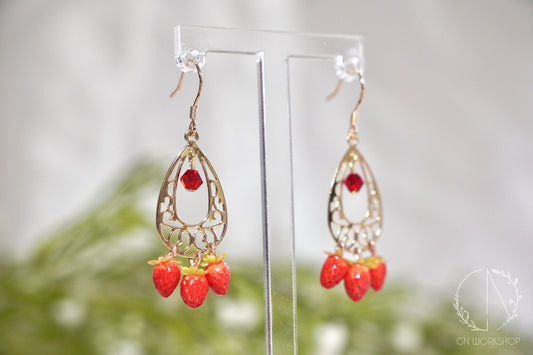Strawberry Trio Dangles
