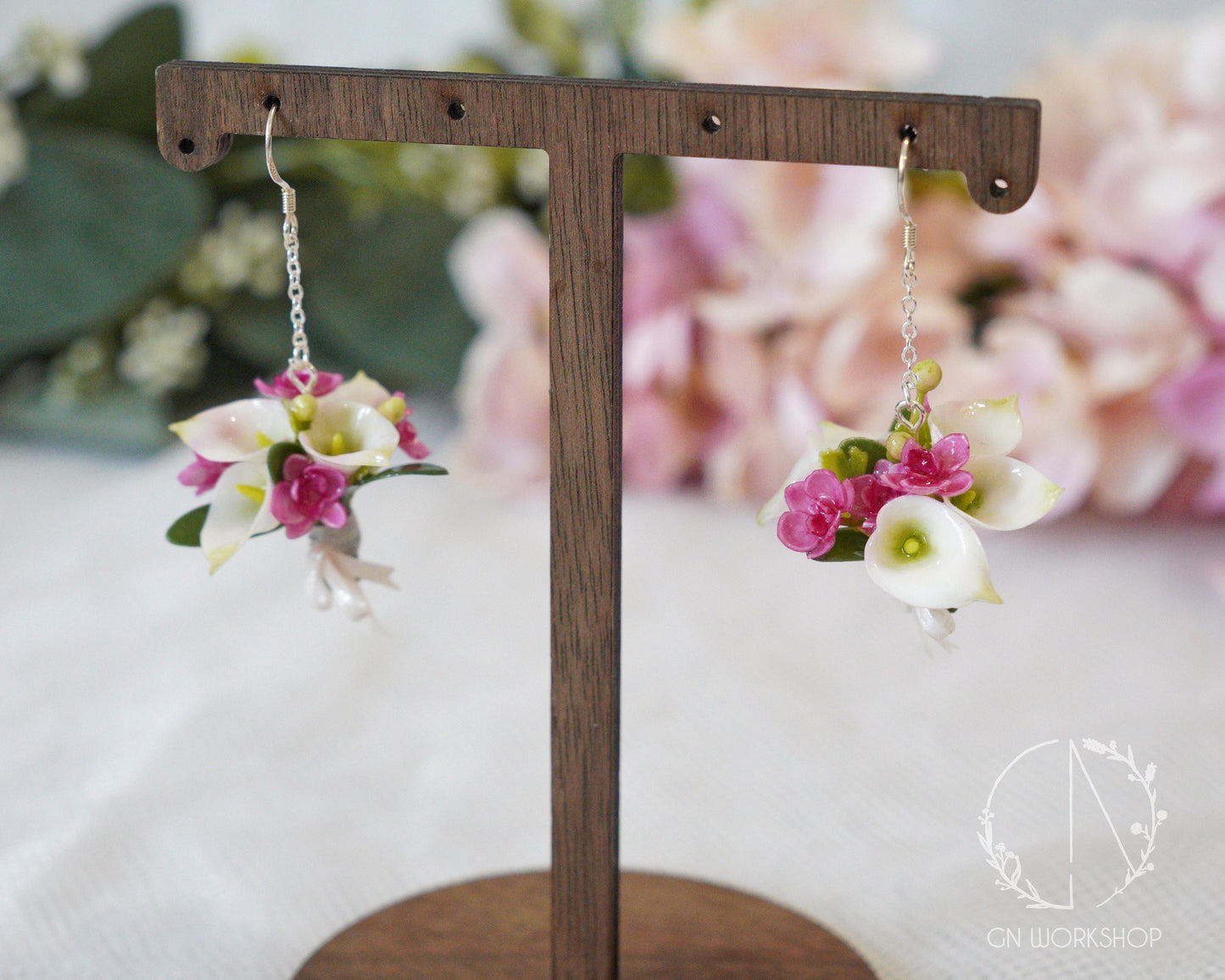 Wedding Bouquet Dangles - Calla Lily & Orchid