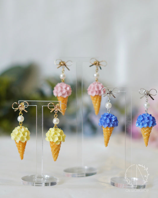 Hydrangea Ice Cream Dangles