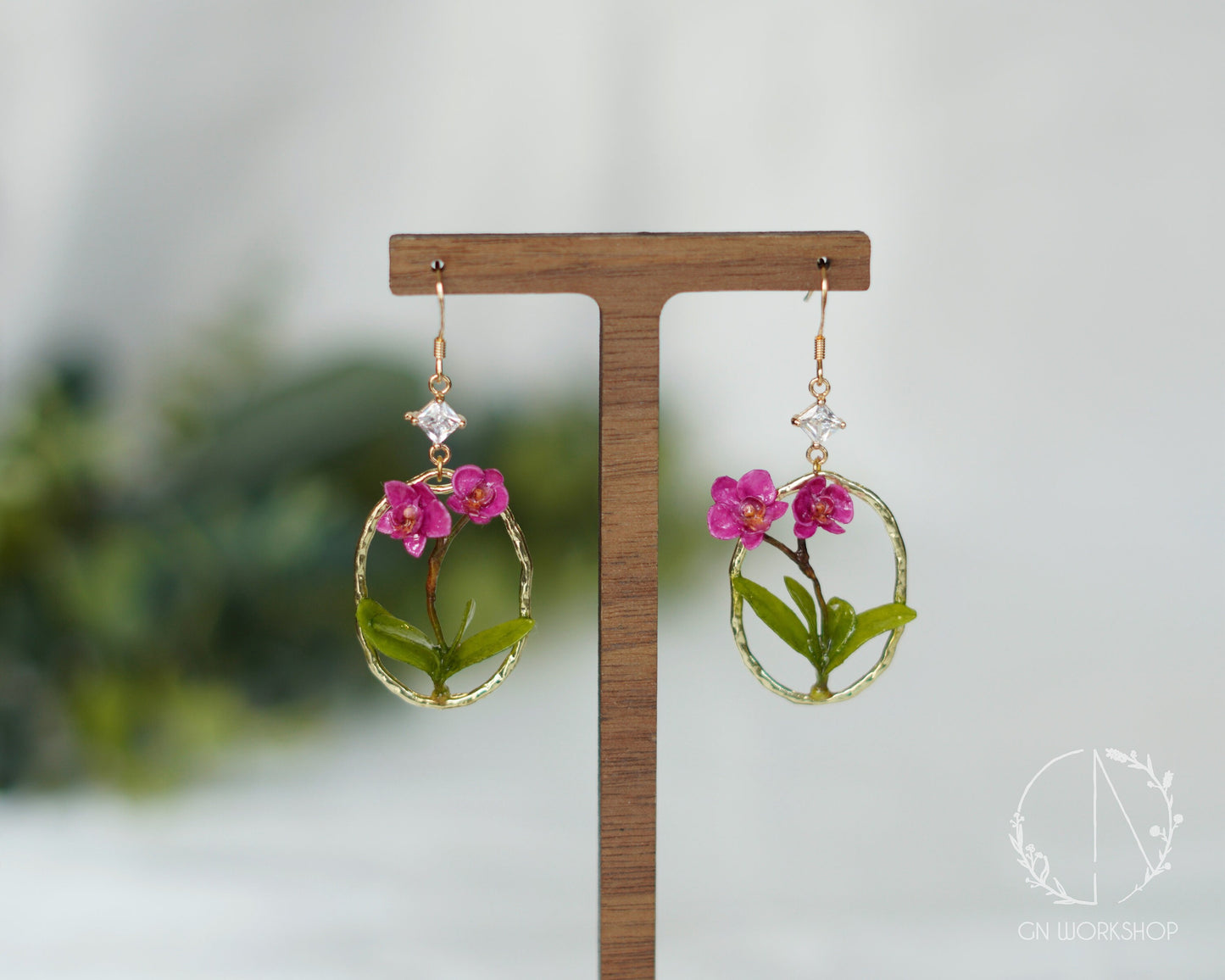 Orchid Dangle Earrings