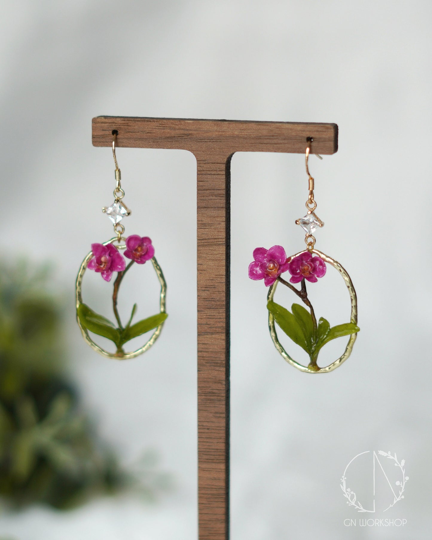 Orchid Dangle Earrings