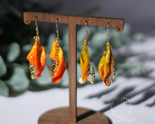 Autumn Whisper Leaf Earrings
