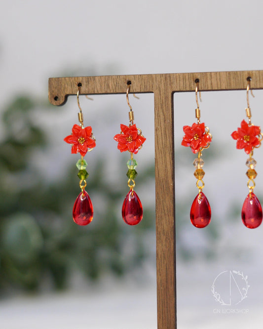 Poinsettia Dangles