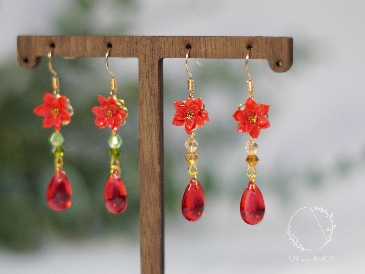 Poinsettia Dangles