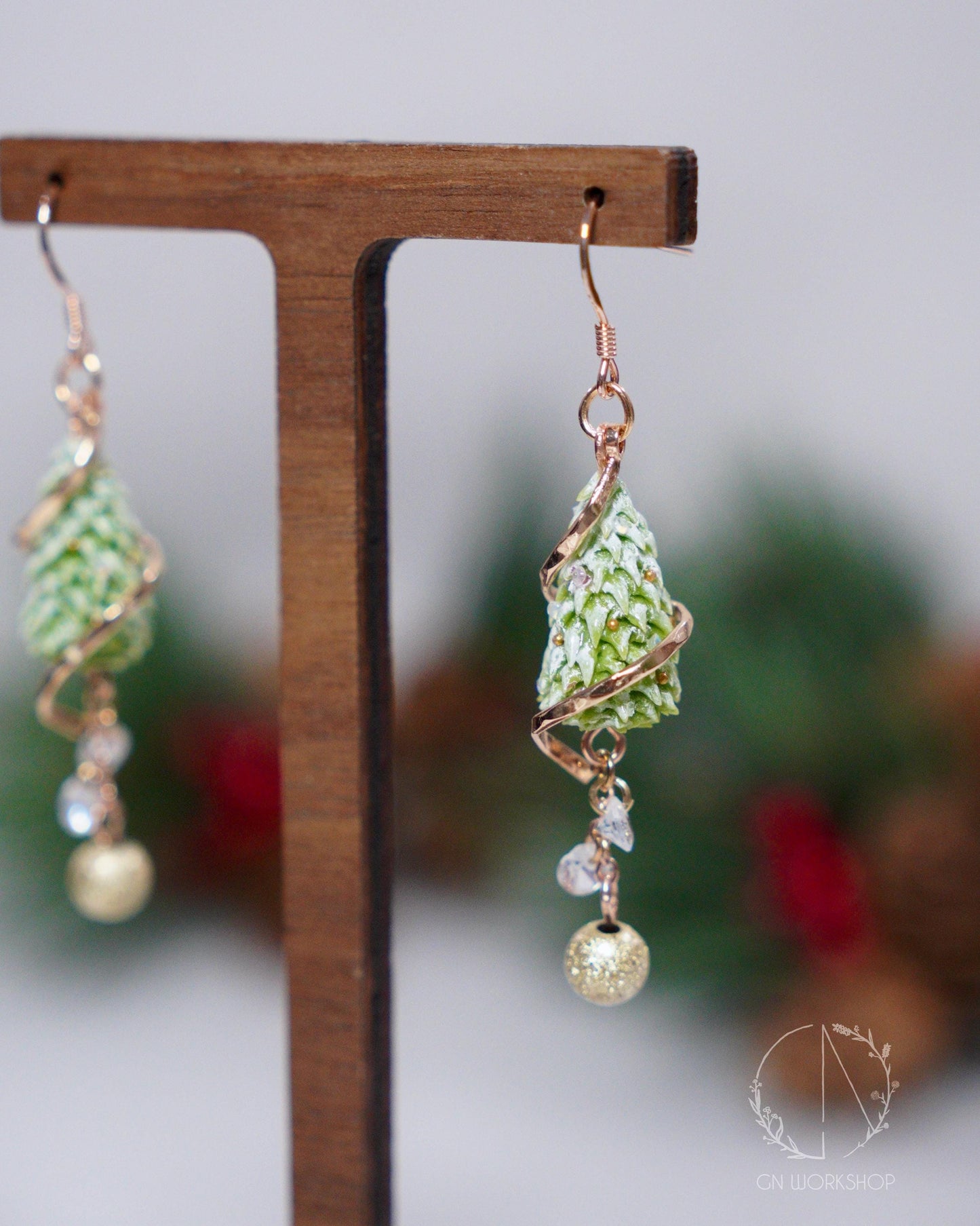 Frosted Tree Dangles