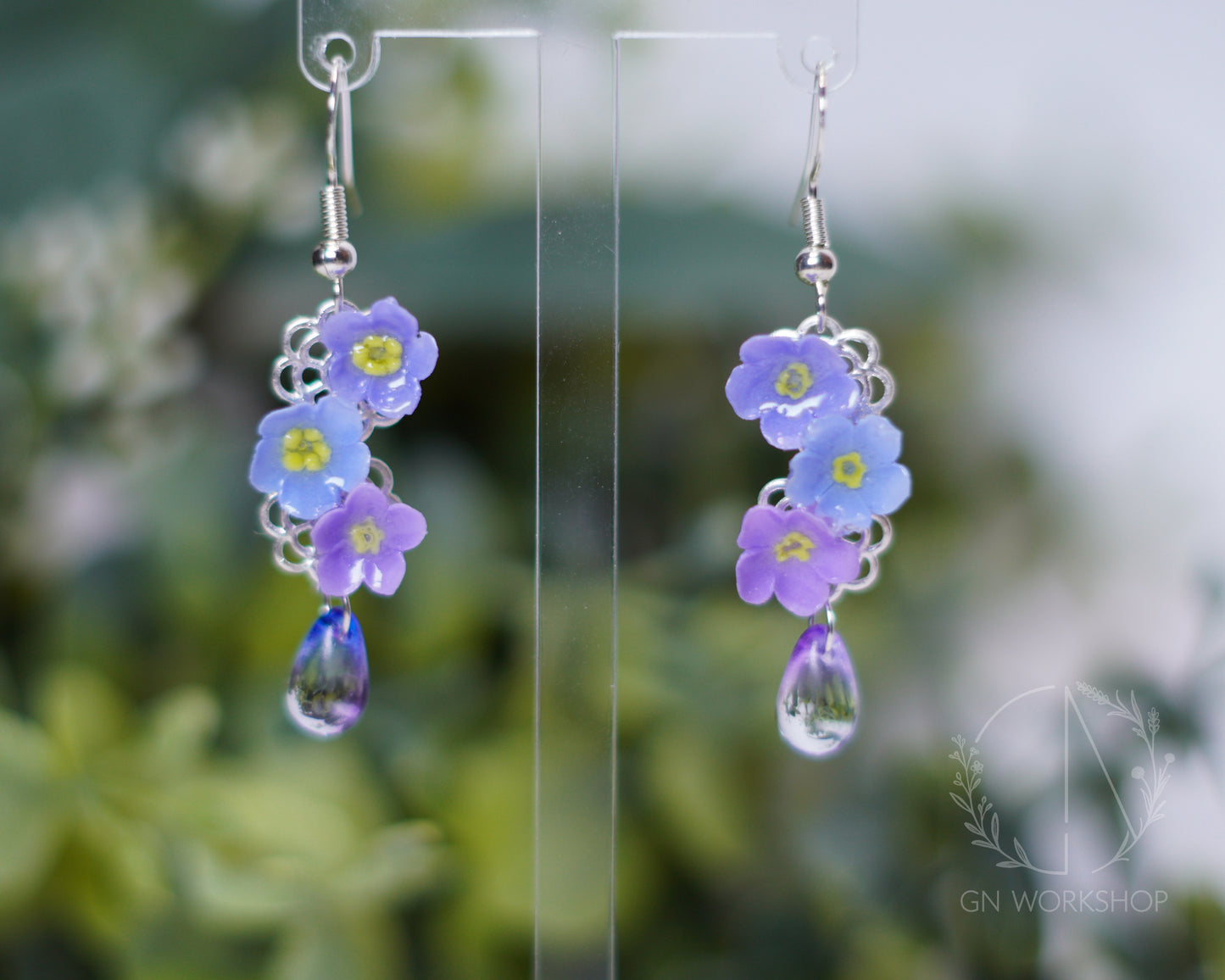 Blue Mist Forget-Me-Not Dangles