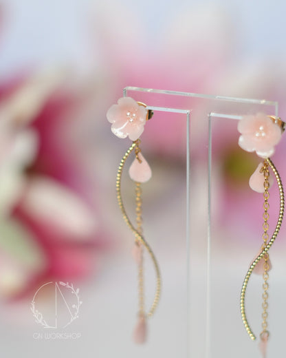 Two-Way Sakura Petals Dangles