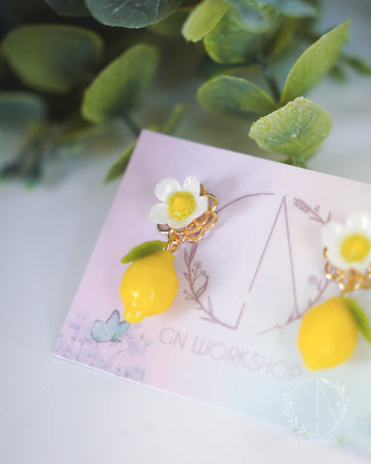 Lemon Flower Studs