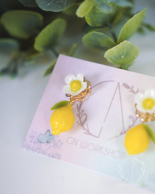Lemon Flower Studs
