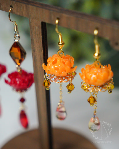 Golden Chrysanthemum Dangles - November Birth Flowers