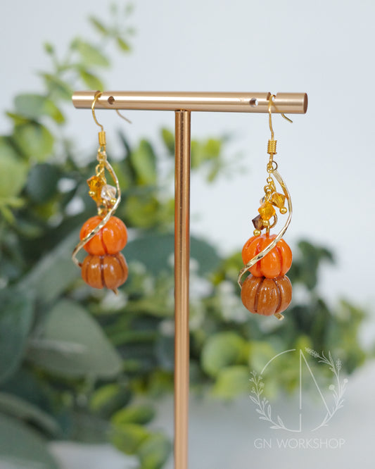 Autumn Pumpkin Dangles