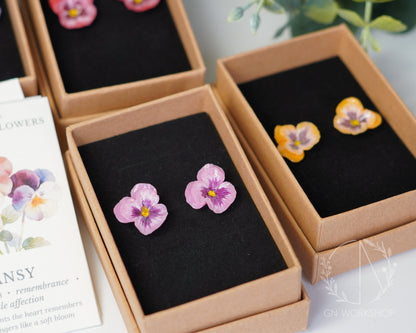 Pansy Studs