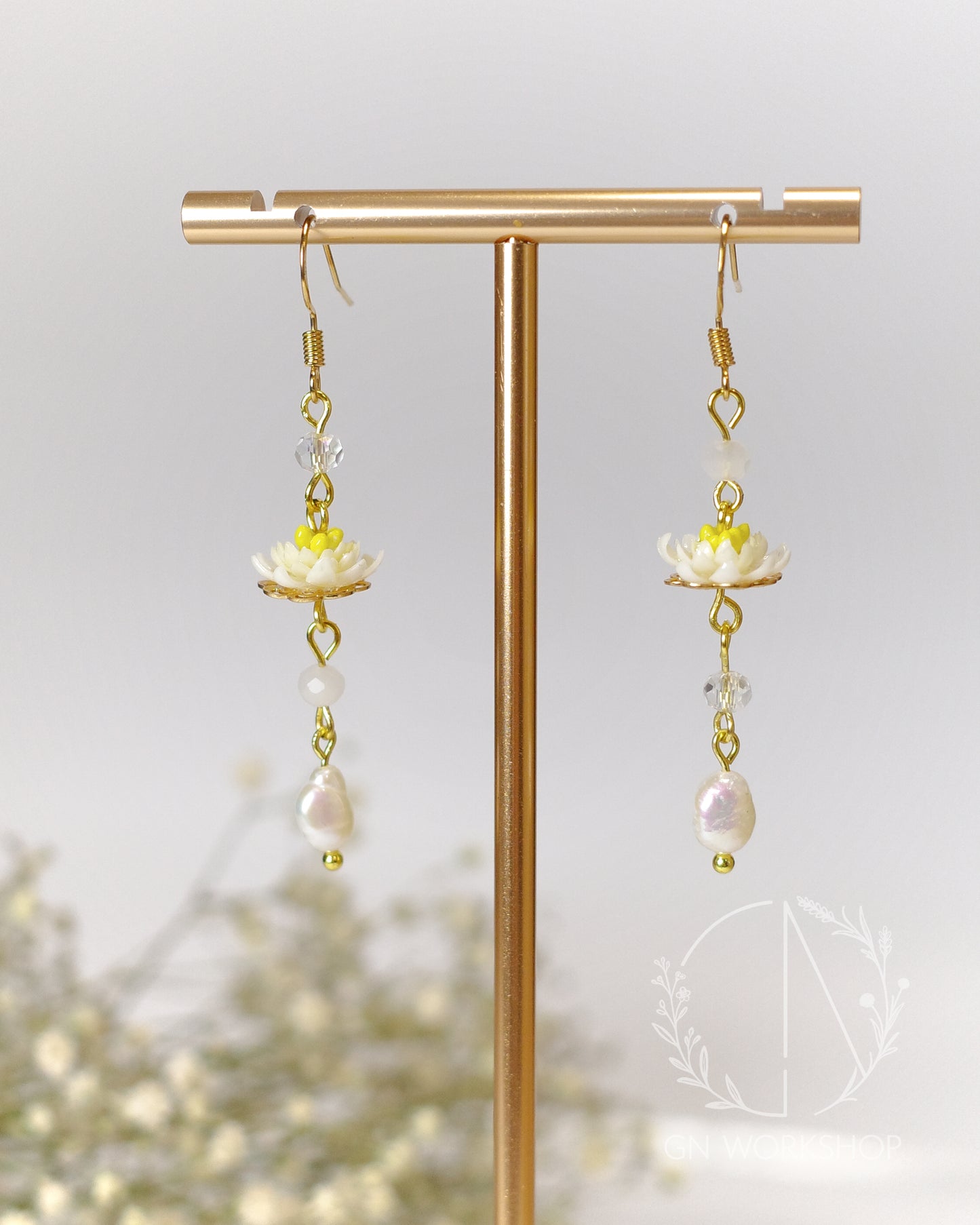 Moonlit Lily Dangles - July Birth Flowers