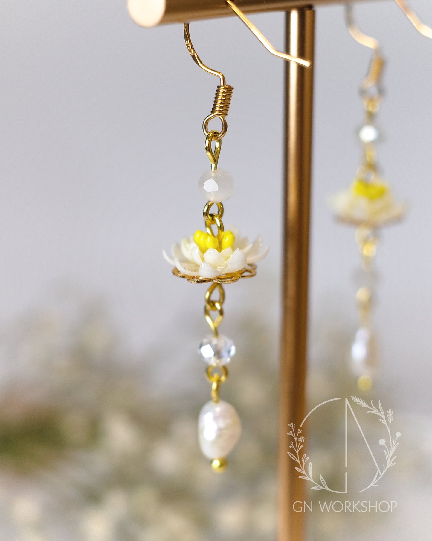 Moonlit Lily Dangles - July Birth Flowers