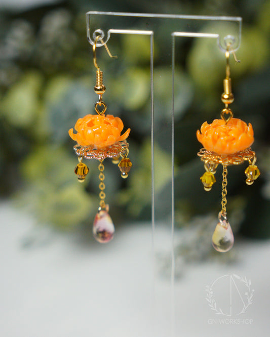 Golden Chrysanthemum Dangles - November Birth Flowers