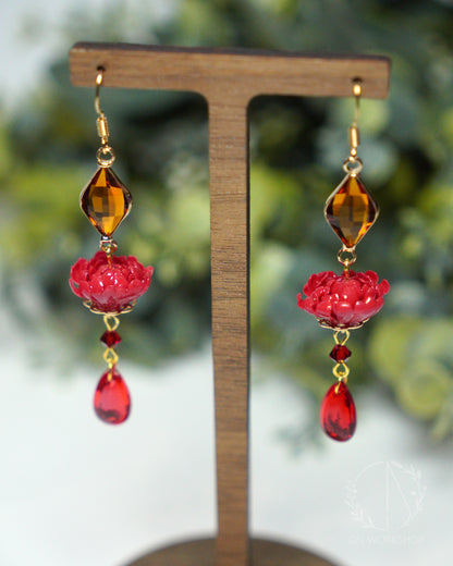 Autumn Ember Chrysanthemum Dangles - November Birth Flowers