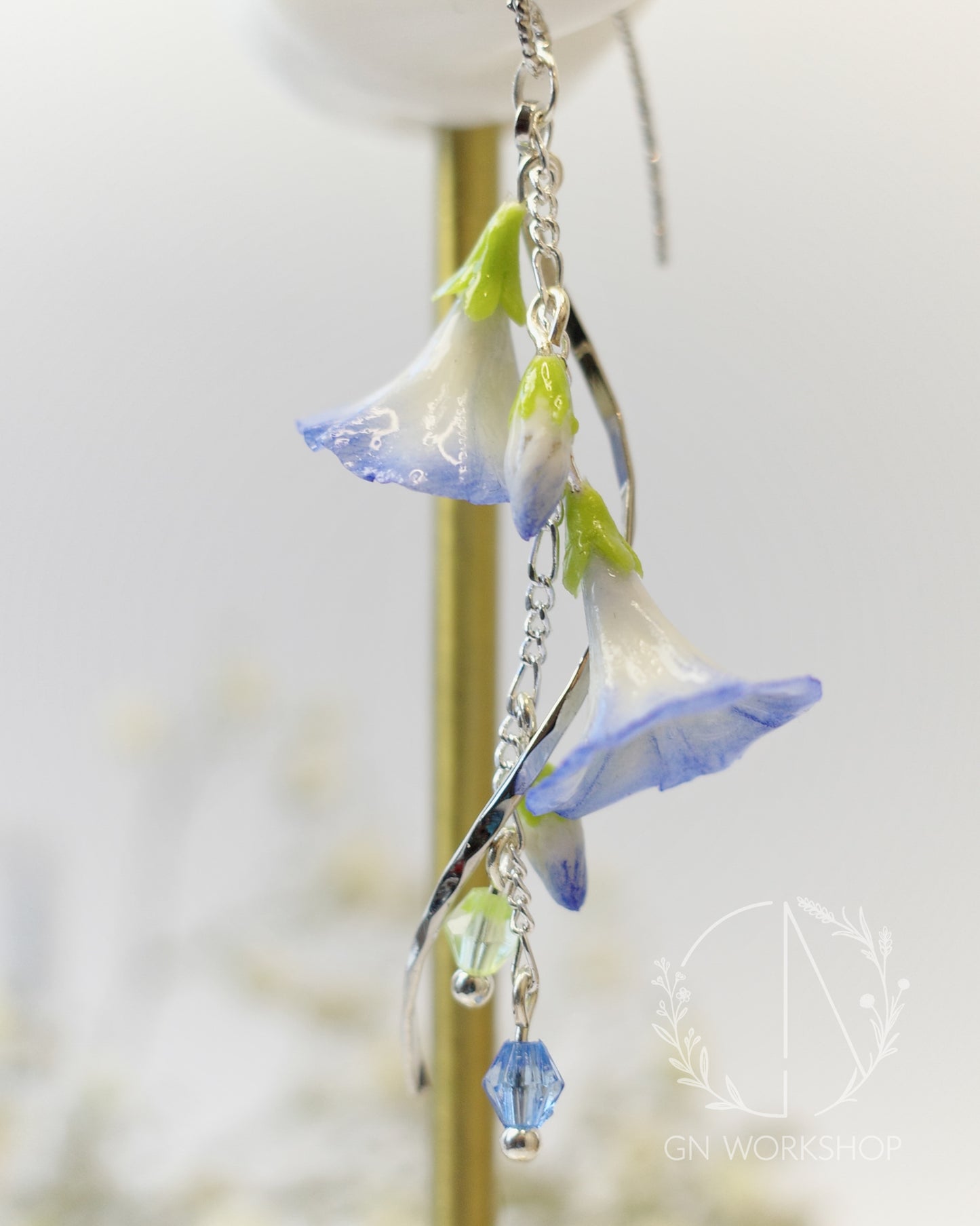Morning Glory Flourish Dangles - September Birth flower