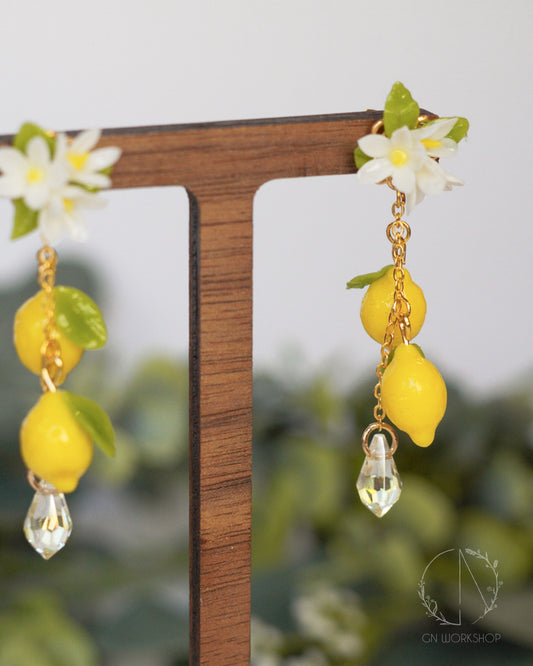 Juicy Lemon Blossom Dangles