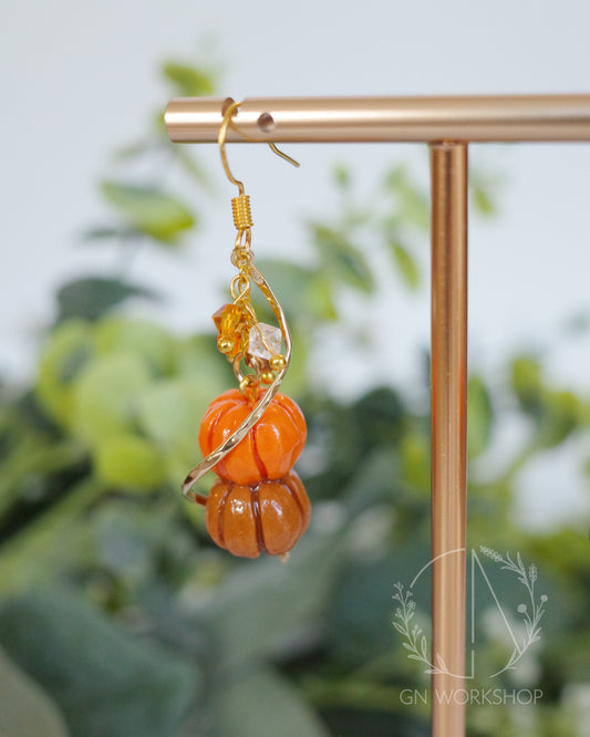 Autumn Pumpkin Dangles