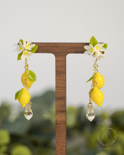 Juicy Lemon Blossom Dangles