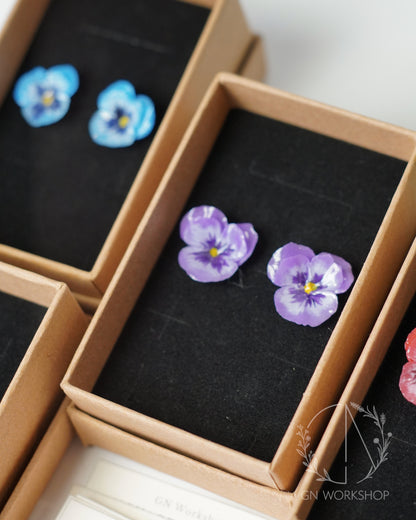 Pansy Studs