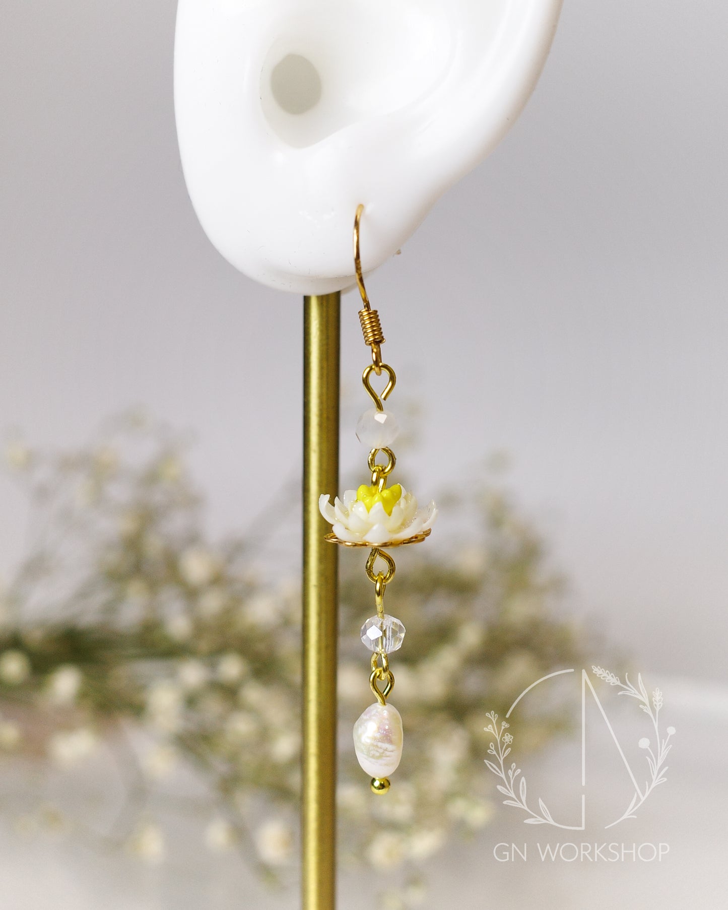 Moonlit Lily Dangles - July Birth Flowers