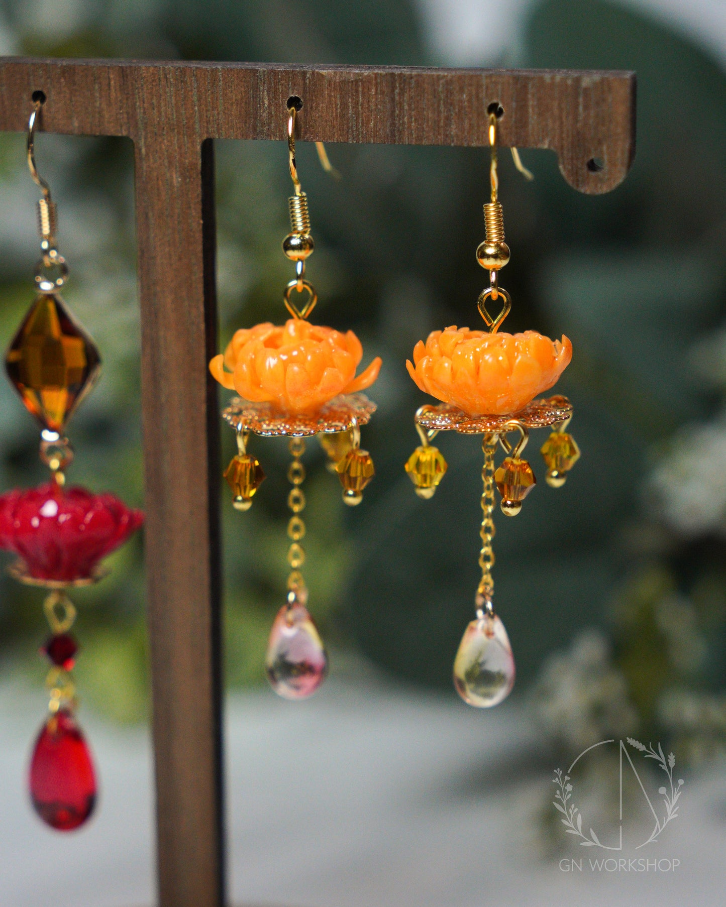 Golden Chrysanthemum Dangles - November Birth Flowers