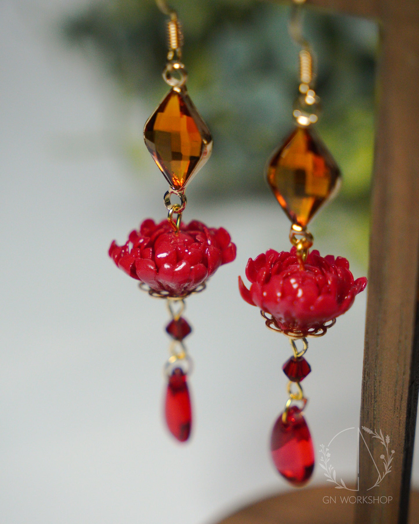 Autumn Ember Chrysanthemum Dangles - November Birth Flowers