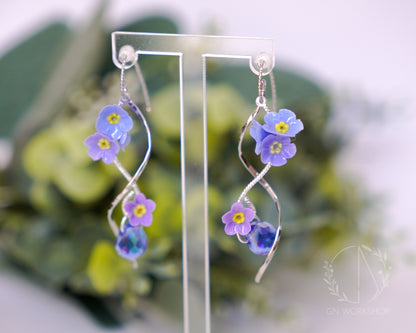 Wave of Memory - Forget-Me-Not Dangles