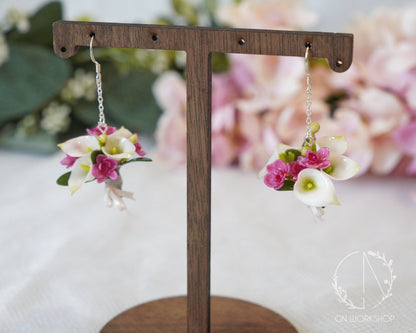 Wedding Bouquet Dangles - Calla Lily & Orchid