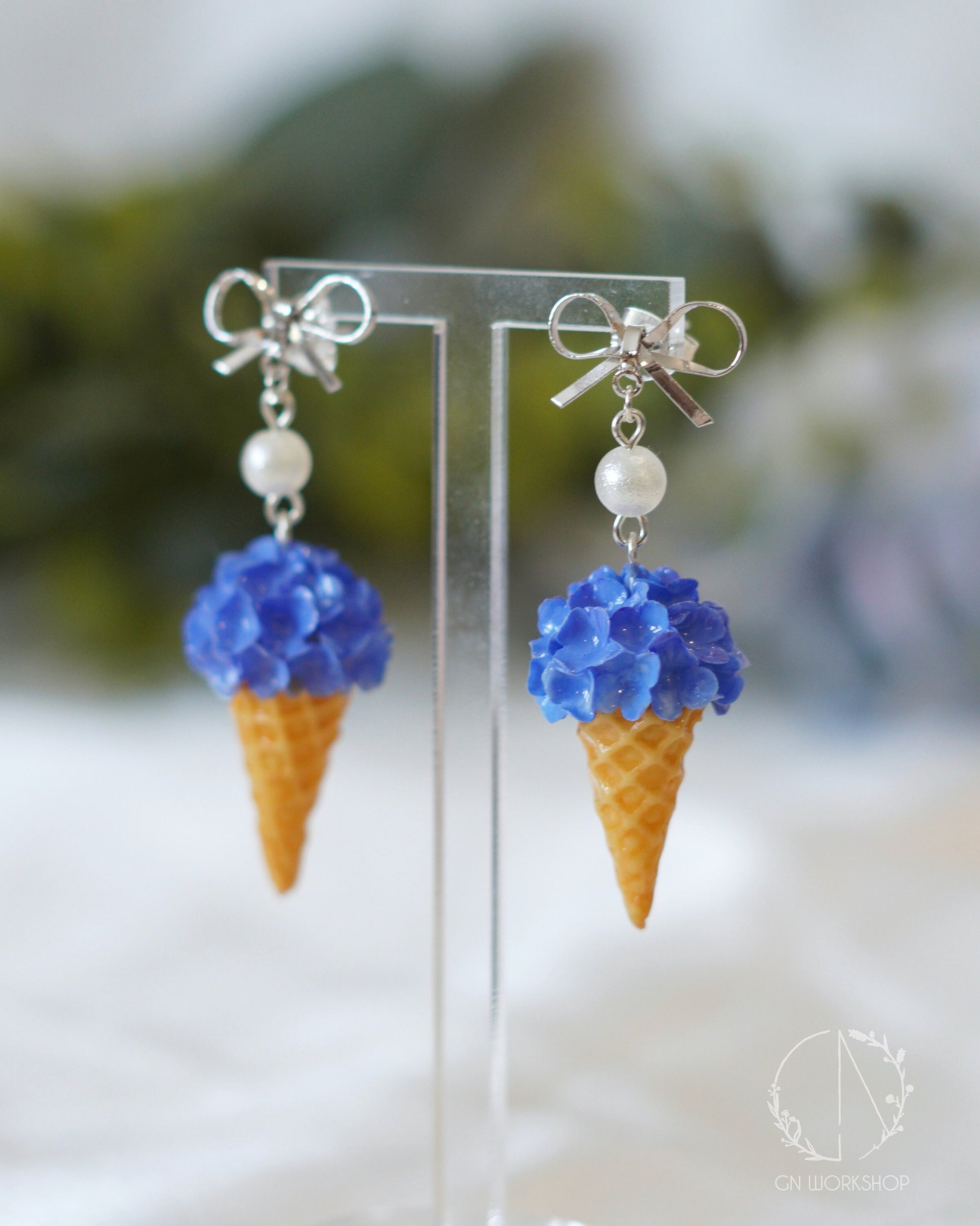 Hydrangea Ice Cream Dangles