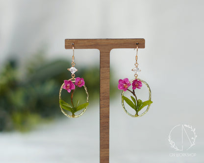 Orchid Dangle Earrings