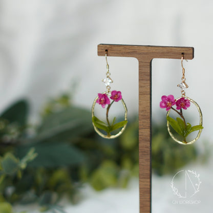 Orchid Dangle Earrings