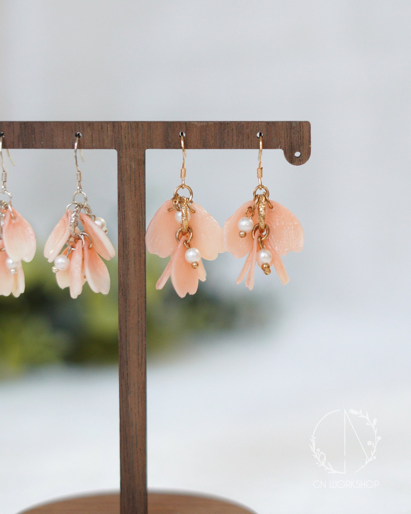 Ombre Petals Dangle Earrings