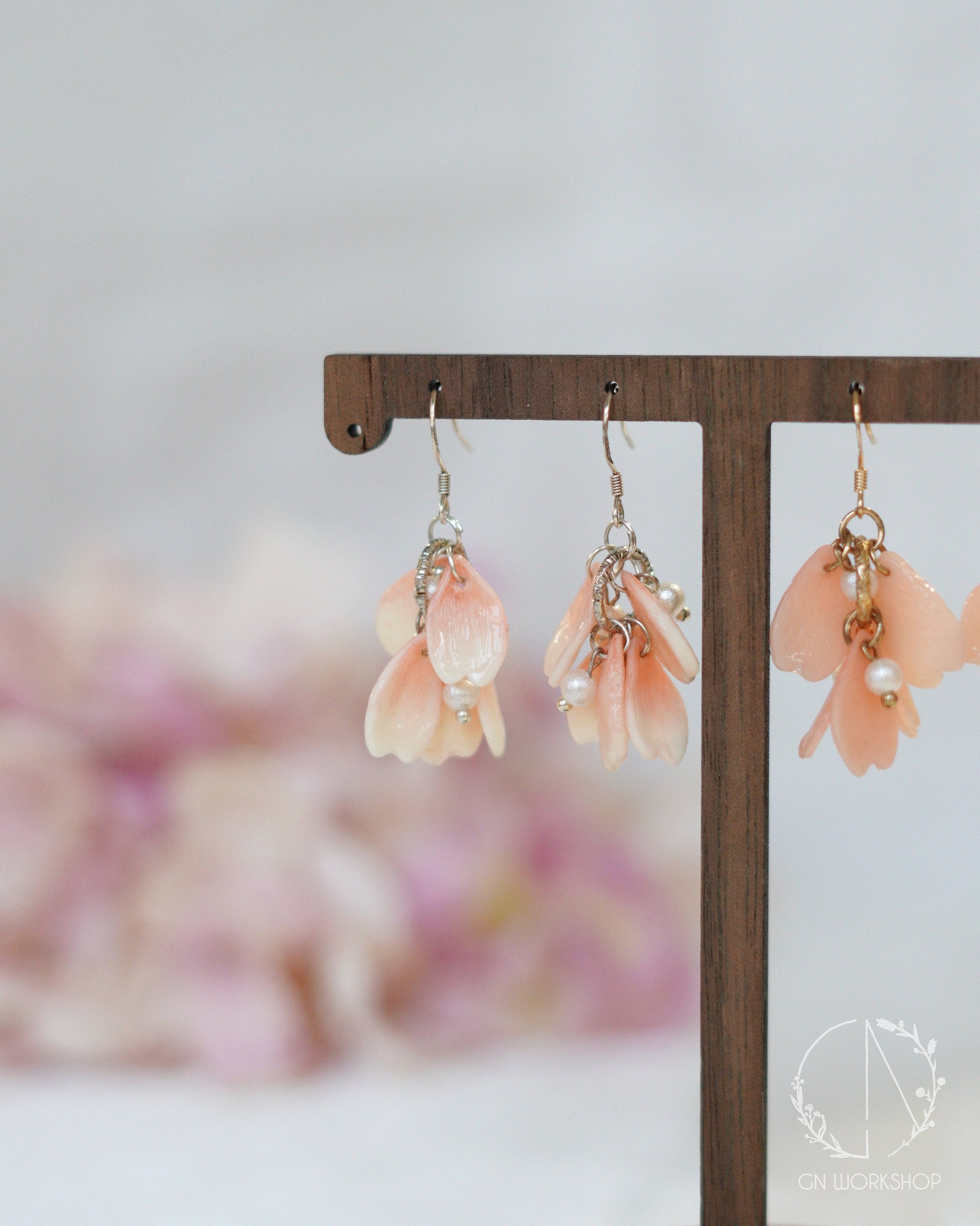 Ombre Petals Dangle Earrings
