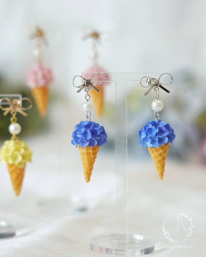 Hydrangea Ice Cream Dangles