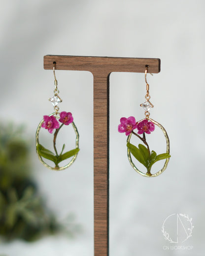 Orchid Dangle Earrings