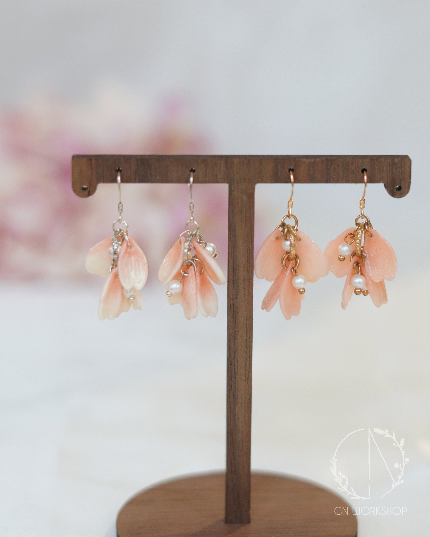 Ombre Petals Dangle Earrings