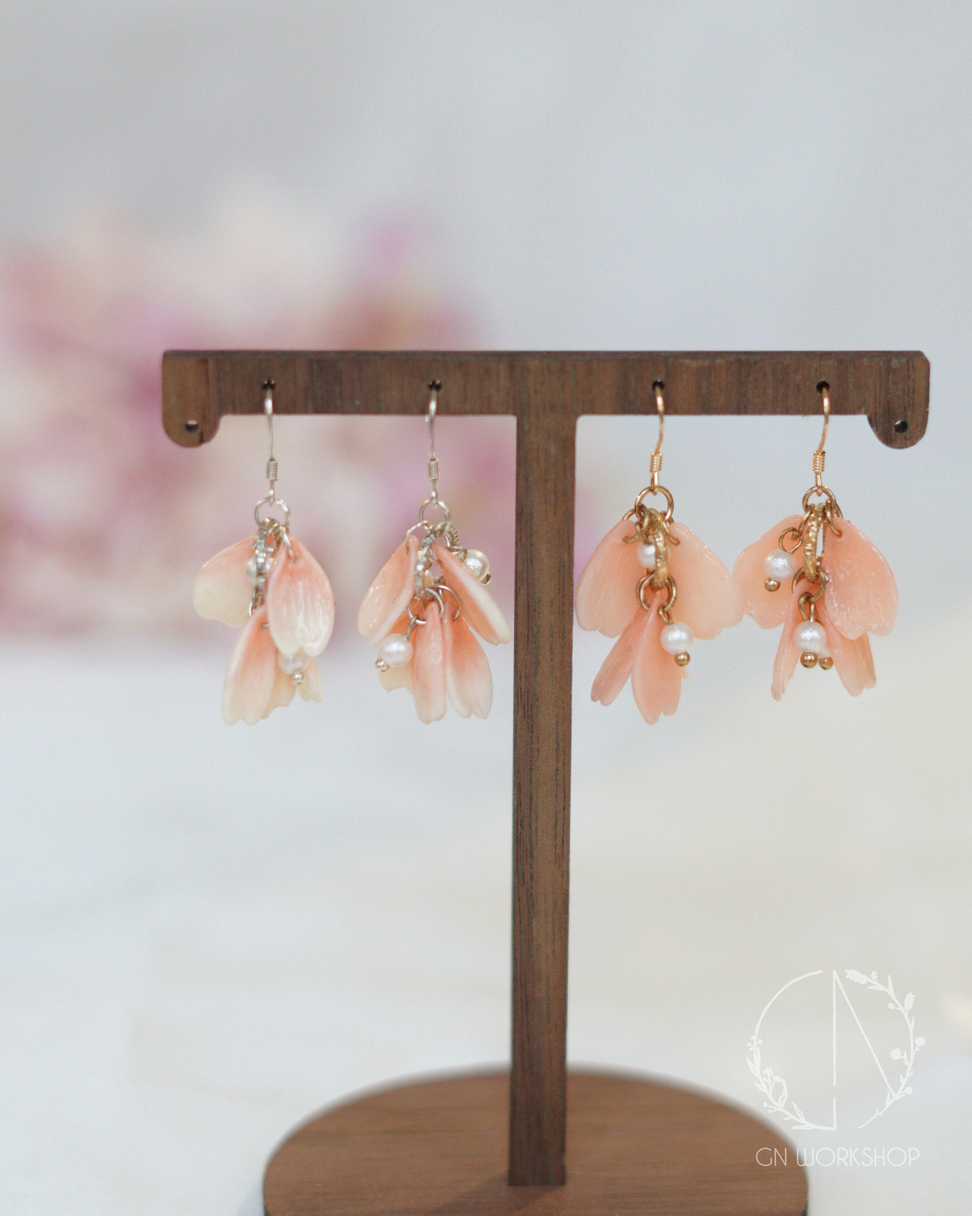 Ombre Petals Dangle Earrings