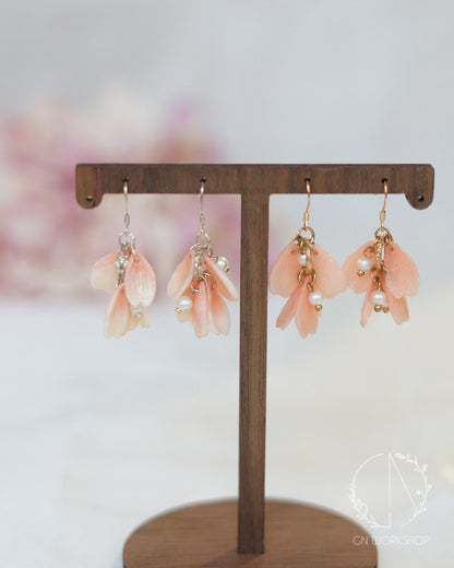 Ombre Petals Dangle Earrings