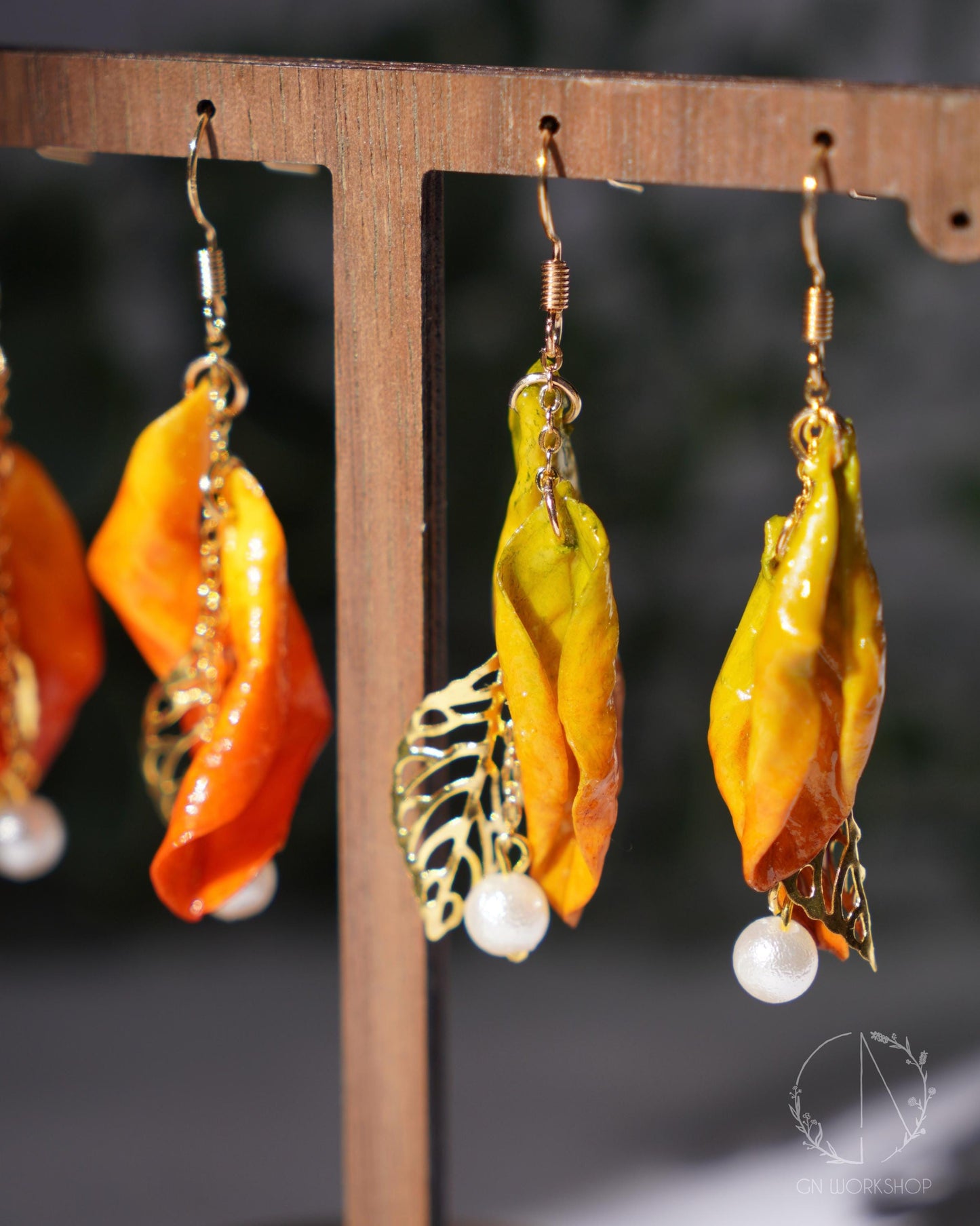 Autumn Whisper Leaf Earrings