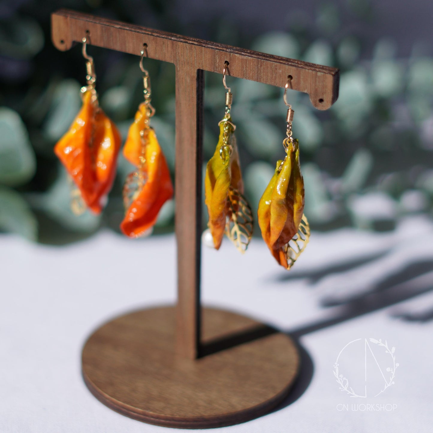 Autumn Whisper Leaf Earrings